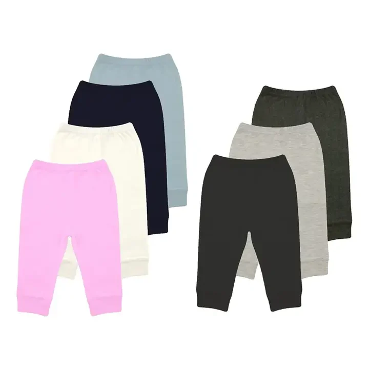 Lenam Kids Pack Of 7 Mid Rise Joggers, Assorted