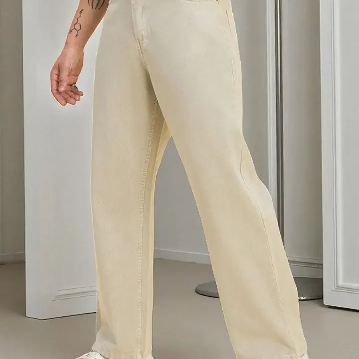 STUDIO NEXX Men Mid-Rise Jeans, Beige