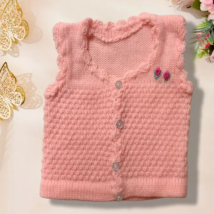 Little Dreams Grow with Style Infants Pack Of 3 V Neck Buttoned Sweater, Red