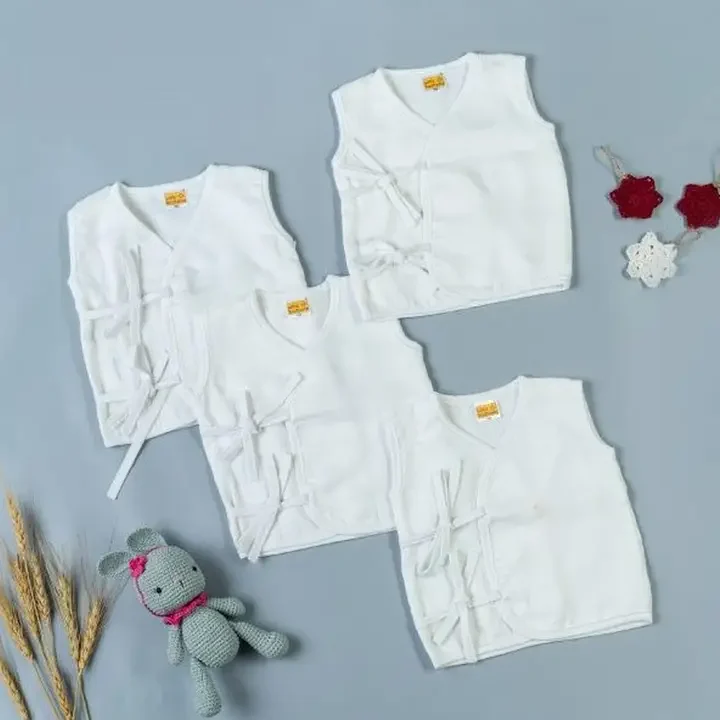 Little Sudhams Infants Pack of 8 Pcs Organic Cotton Baby Apparel Gift Set, White