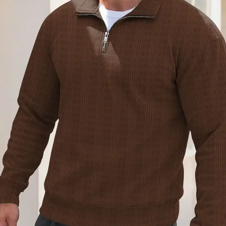 HAPPY KHAJANA Men Polo Collar T-shirt, Brown