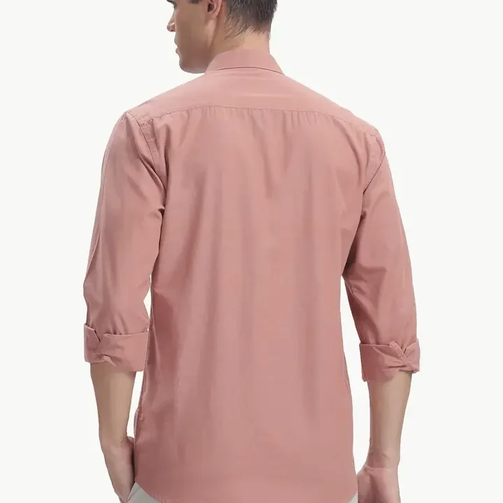 BS BLUE SQUAD Men Slim Fit Casual Shirt, Pink