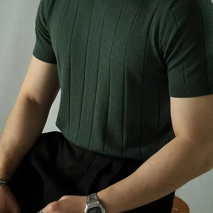 FABRIPPLE Men T-shirt, Green