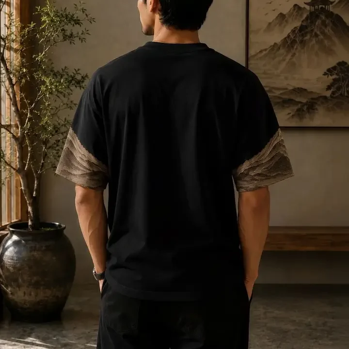 Force Men Printed T-shirt, Black