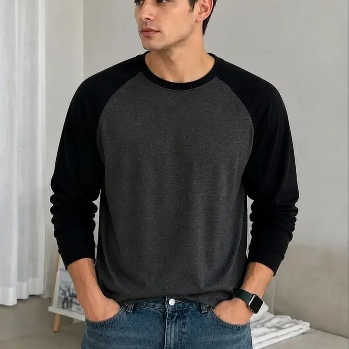 Netclick Men Colourblocked T-shirt, Grey