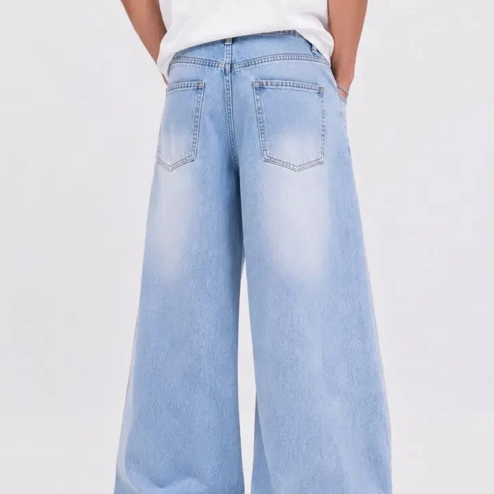 me Queen Men Mid-Rise Light Fade Jeans, Blue