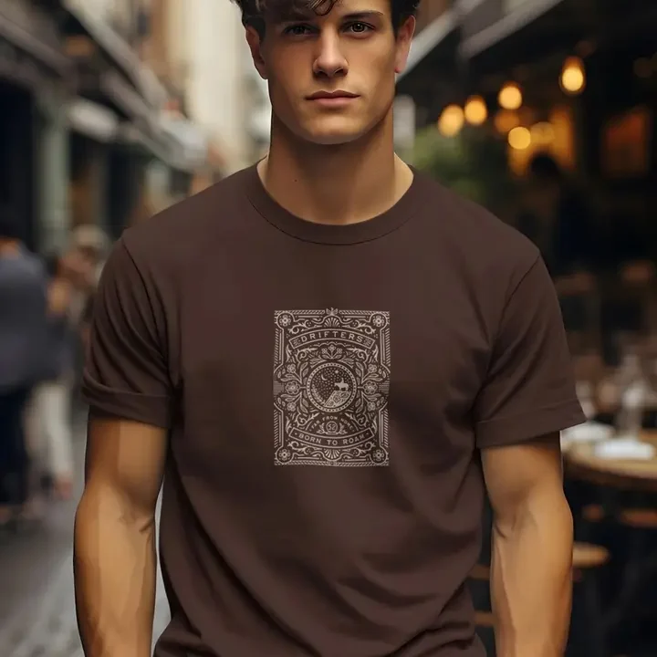 BULLMER Men 3 Printed T-shirt, Brown