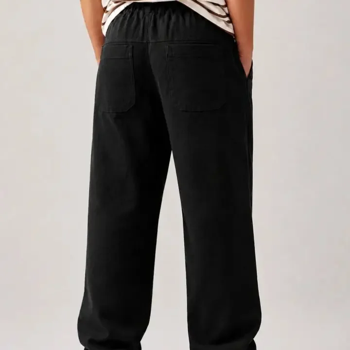 JACK & JERRY Boys Easy Wash Trousers, Black